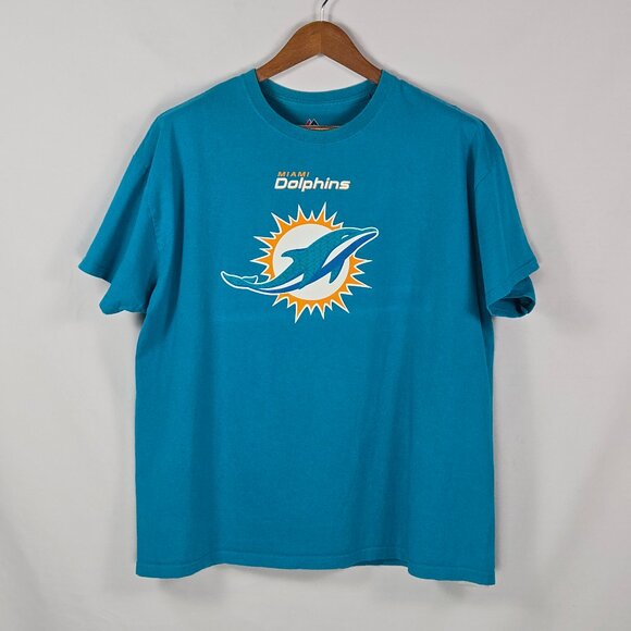 Miami Dolphins NFL XL‎ Tee Aqua Graphic Tee Game Day Tailgate Retro Streetwear - Picture 1 of 9